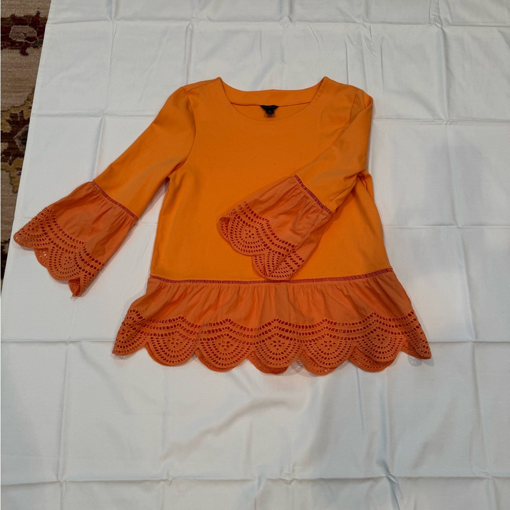 Ann Taylor Vibrant Orange Knit Top